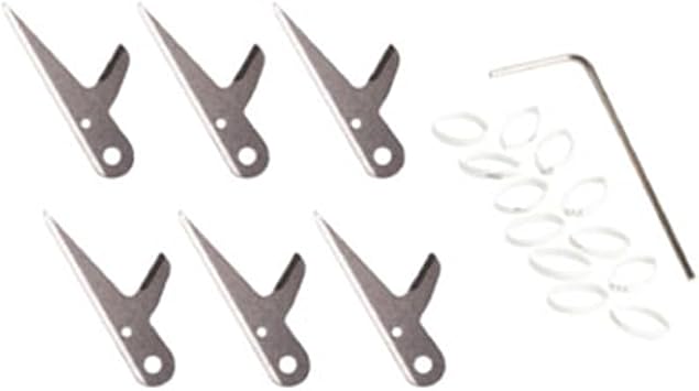 Swhacker #271 Blade-Lock Replacement Blades Kit, 125 Grain, 2.25" Cut, Stainless Steel Broadhead Replacement Blades, 6 Pack