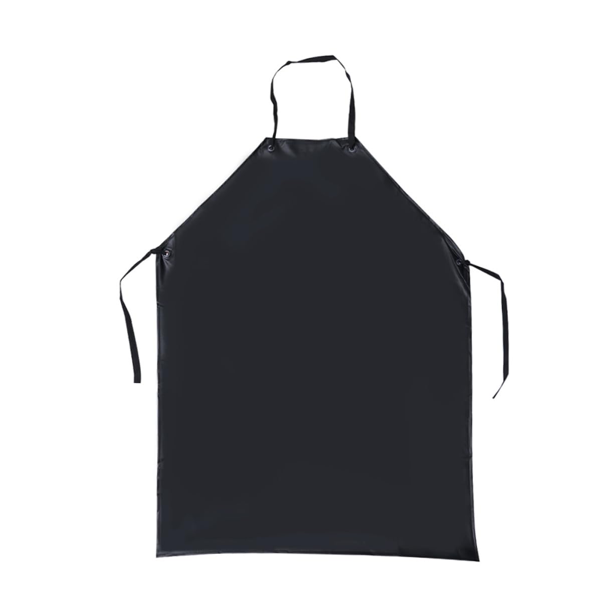 BESTYASH 3 piezas Delantal de PVC para Cocina Resistente Grasas Ácidos y Álcalis Delantal Multifuncional Sin Mangas para Uso Hogar y Color Negro
