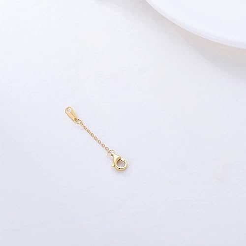 Miniatura 2 de Extensor de collar de oro real de 10 quilates y 14 quilates de 11.522.5345 pulgadas, cadena extensora de collar y pulsera, cadena extensora de oro
