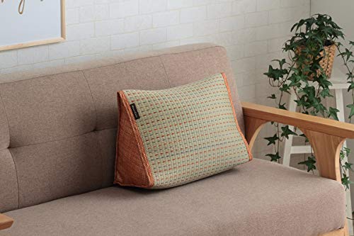 イケヒコ コーポレーション い草 クリア クッション くつろぎ 抗菌防臭 シンプル 小林製薬コバガード使用 約40×30×20cm オレンジ #7559449