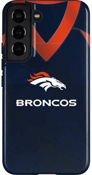 Skinit Pro Phone Case Compatible with Galaxy S22 - Officially Licensed NFL Denver Broncos Team Jersey Design