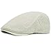 KeepSa - Casquette plate en chanvre pur pour homme Gatsby Ivy, #K37 - Gris clair, Taille Unique