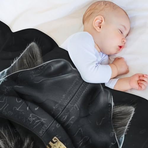 Manta de sofá mullida con tejido térmico supersuave para gatos 5
