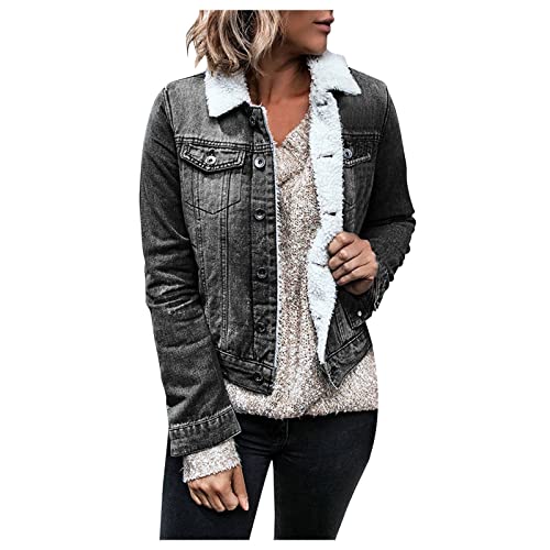 Veste en jean femme chaude résistant au froid pour silhouette élancée