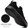 UROMGV Men Slip-On Trainers Lightweight Running Sneakers Comfortable Casual Shoes for Walking Gym Commute Driving Non-Slip Breathable Design with All-Day Comfort All Black UK 8 #3