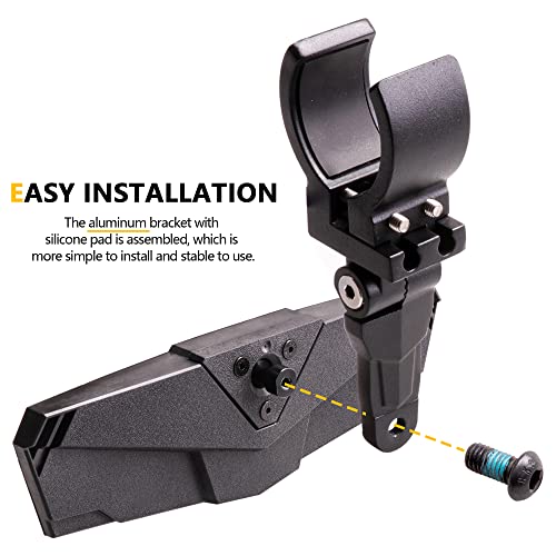 Utv Rear View Mirror, Rzr Center Rearview Mirror 1.5"-2" Roll Bar Mount Compatible With Polaris Rzr General, Pioneer, Talon, Can Am Commander Maverick X3, Kawasaki, Arctic Cat Wildcat #TOP4