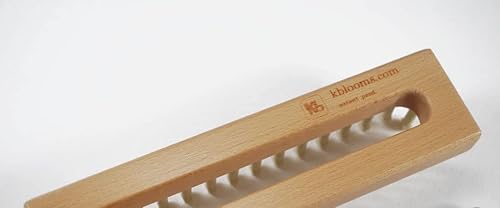 Miniatura 9 de Authentic Knitting Board Telar de madera de 32 clavijas, doble punto y punto individual