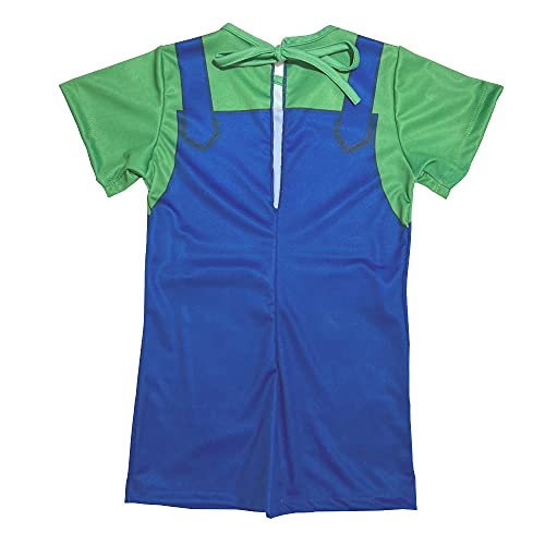 Fantasia Luigi Macacão Bebê Super Mario Bros Original Nintendo Sulamericana 911537