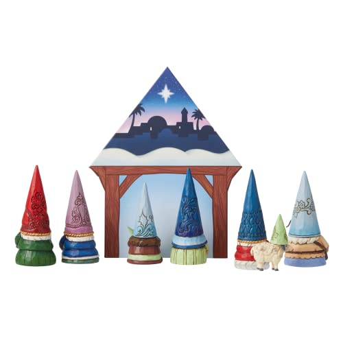 Enesco Jim Shore Heartwood Creek Small but Miraculous Gnome Christmas Pageant Scene Figurine Set, 3.125 Inch, Multicolor - Image 2