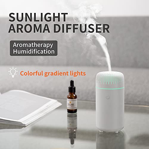 Car Diffusers For Essential Oils, Portable Humidifiers, Office Humidifiers Car Humidifier, 7 Color Car Essential Oil Diffuser, Mini Diffuser Car Oil Diffusers, Usb Humidifier For Rooms (White) #TOP2