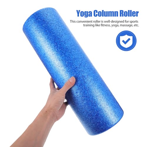 Rodillo de yoga Kisangel de alta densidad para relajación muscular, espuma de polipropileno expandido, masajeador de fitness azul para alivio de lesiones y masaje profundo en casa o gimnasio miniatura 2