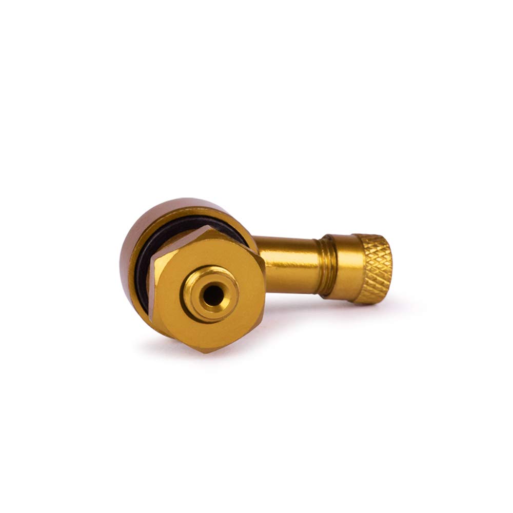 Racefoxx Paire de valves coudées en aluminium fraisé 8,3 mm Doré