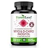 Myo-Inositol & D-Chiro Inositol Supplement for Women's Health | Fertility Supplements Women | Inositol 40:1 Ratio Support Ovarian Function & Healthy Hormone Balance Women | 2050mg | 120 Powder Caps