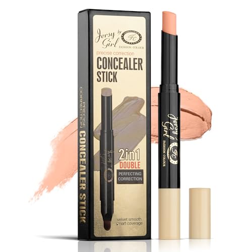 Image of Fashion Colour Precise Correction Concealer Stick | 2-in-1 Double Perfecting with Soft Brush | Full Coverage, Buildable Formula | Smooth & Lightweight | Dark Circle & Blemish Conceal | 2.2g Shade::03