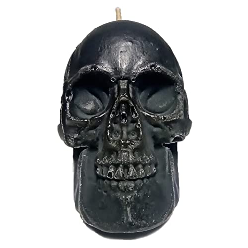 2 Pcs Black Skull Candles (Spell, Witches, Witch, Decor, Figure, Shaped, Aessthetic, Skeleton, Goth, Spooky, Ritual, Fireplace, Decorations, Bloody, Brain, Spiritual, Skeleton, Weird, Satanic, Drip) #TOP1