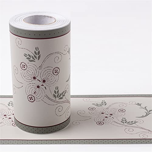LCKKJHG Molduras De Pared Autoadhesivas 10M/Rollo Autoadhesivo Impermeable líneas de Cintura Papel Pintado baño línea de rodapié decoración zócalo Pasillo Suelo Bordes Pegatina(28)