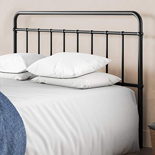Image of Zinus Florence Full Panel Metal Platform Bed Frame, Mattress Foundation, No Box Spring Needed, Easy Assembly, Black, Twin