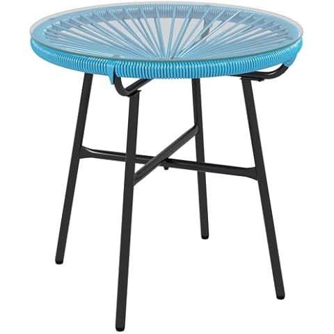 Outsunny Table Basse Ronde en Résine Cover