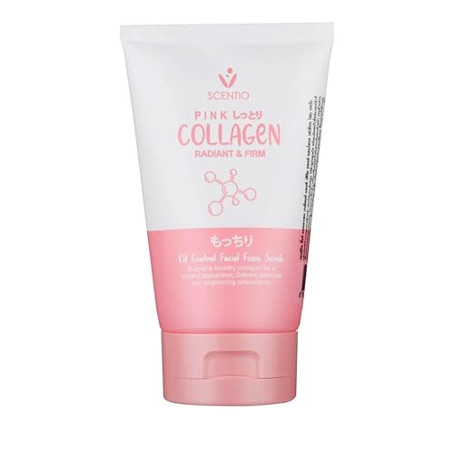 PINK COLLAGEN RADIANT & FIRM OIL CONTROL FACIAL FOAM SCRUB 100 ML.