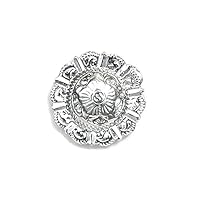 Algopix Similar Product 13 - Round Concho Scarf Pin with Magnetic