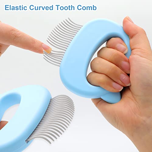 Cat Comb, Cat Shell Comb, 2in1 Stainless Steel Dog Grooming Comb for