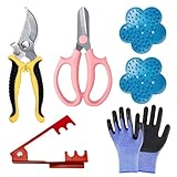 Kehail Floral Toolkit,Rose Thorn Remover Tool, Garden Pruning Shears Scissors Kit, Florist's Toolkit,Use for Florist Supplies (Toolkit)
