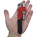 Small Pipe Wrench, 6 Inch Adjustable Plumbers Wrench Mini Plumbing Tools Straight Heavy Duty for Tight Spaces(1PC)
