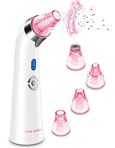 Blackhead Remover Vacuum - June Julien Facial Pore Cleanser Electric Acne Comedone Extractor