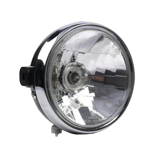 Xgupxuc Faro Motocicleta Faro Delantero Redondo Clásico Para Motocicleta Para YBR125 Para YBR 125 2002-2013 35 W 3500 K 7 Pulgadas Faro Delantero