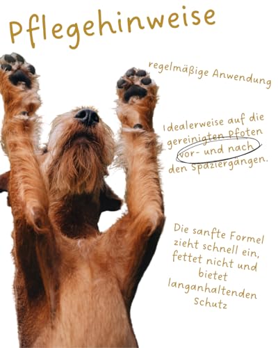 Riolino Pawdicure Pfotenbalsam für Hunde – Natürliche Pflege gegen trockene & rissige Pfoten – Schützend, heilend & feuchtigkeitsspendend – Sanfte Pfotenpflege für jeden Tag – 250 ml