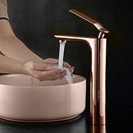 Aquieen Luxury Series Extended Body Hot & Cold Basin Mixer Basin Tap Rose Gold (Emerald) (B09QZTXY2Z) Amazon Price History, Amazon Price Tracker