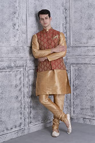 Image of Ethluxis Men's Silk Blend Kurta Set