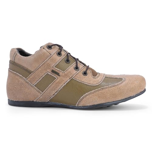 Image of Woodland Men Beige Casuals LACE UP