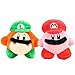 ATIN Kirby Waddle Dee - 2 giocattoli di peluche, motivo: cartone animato Kirby Cosplay Mario Luigi, cappello di peluche, 14 cm, portachiavi pendenti farcito giocattolo per bambini regali