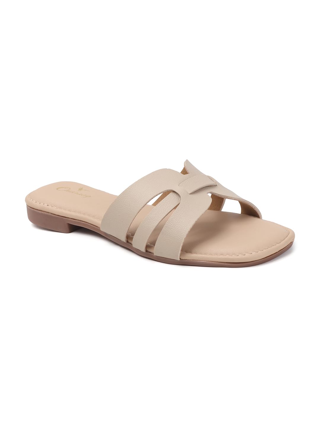 chinraag Slip-On Flats with Stylish Cutwork Straps for Comfortable Everyday Casual Wear for Women (CR-425-P)-picture-36