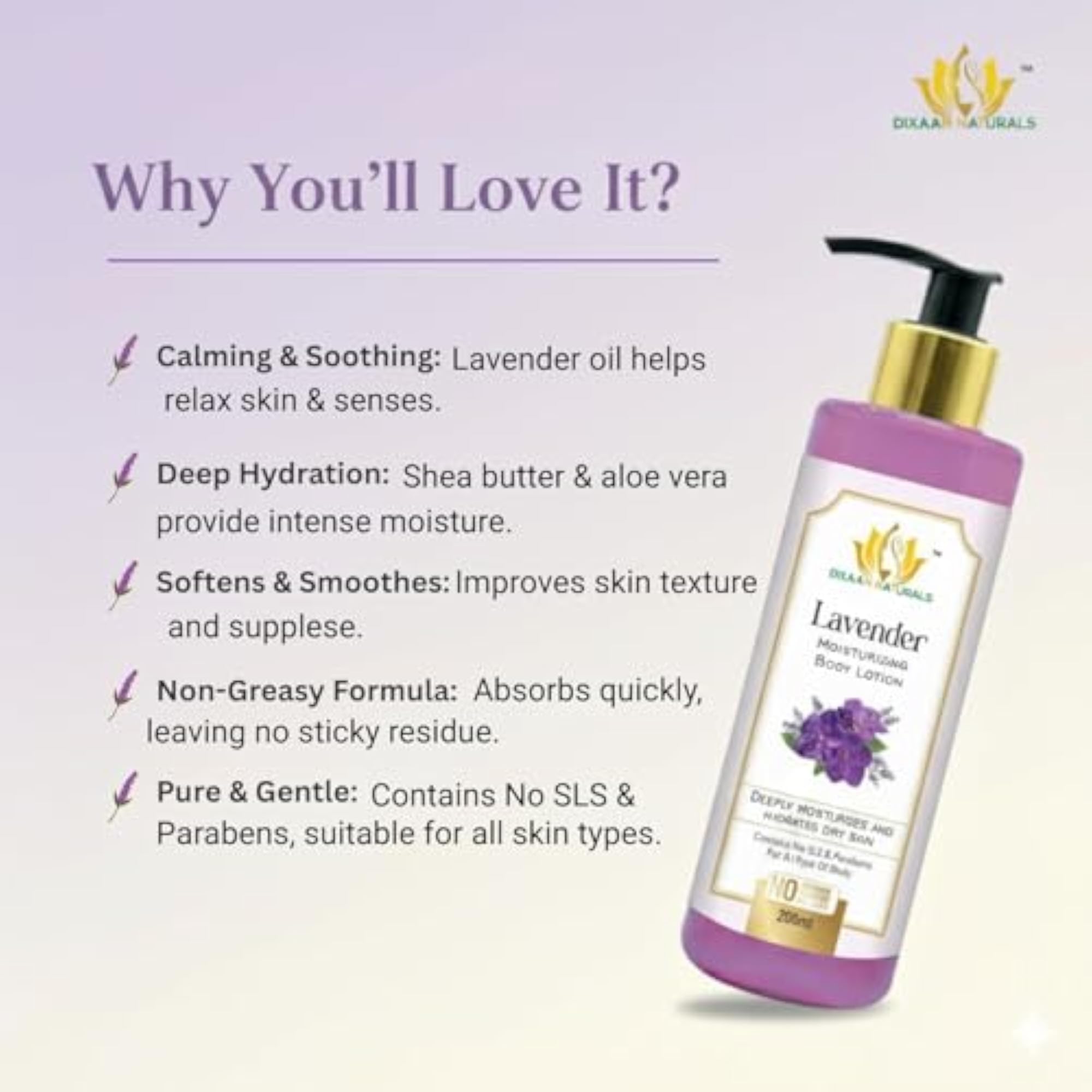 Lavender Body Lotion, 200ml