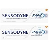 Sensodyne Rapid Relief Sensitivity Toothpaste, Mint, 3.4 oz (Pack of 2)