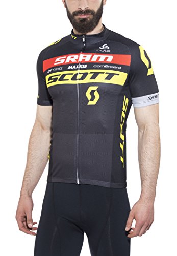 Odlo Stand-up Collar S/S Full Zip, Maglietta