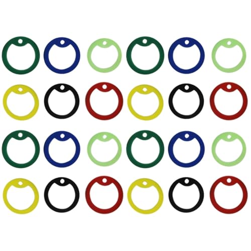 BUGUUYO Hundemarken Ringe 3.9 X 3.9 Cm Lautloser Gummi-Hundetag Schutz Zubehör Für Welpen Und Hunde (Zufällige Farbe)