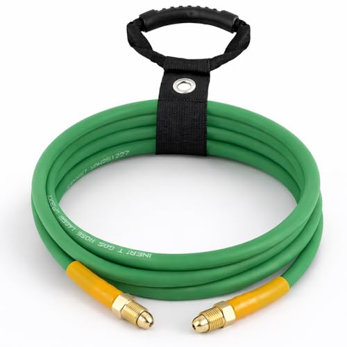 8.2FT Argon Gas Hose Inert Gas Welding Hoses for MIG/TIG Welding Regulator Argon CO2 Gas Regulator Adapter Hose for MIG/TIG Welder Flowmeter 1/4 5/8 UNF-18RH Argon Gas Fitting for MIG TIG Etc