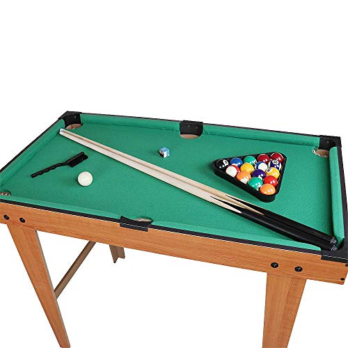 BT, Mini Tavolo da Biliardo, Set da Biliardo per Bambini, Mini Snooker, Gioco da Biliardo, Gioco per Bambini, con Facile Piegatura, Include Palline, Stecche, Portamonete