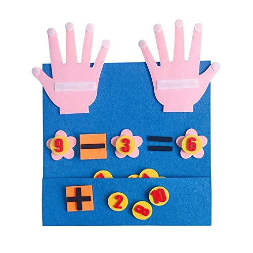 Colcolo Finger Number Learning Counting Math Felt Board Felt Hand Number Math Toy For Birthday Gifts, Style B #TOP26