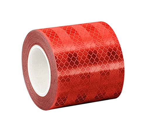 Image of Woniry High Intensity Reflective Warning Retro Conspicuity Tape Sticker 2 Inch X 3 Meter (Red)