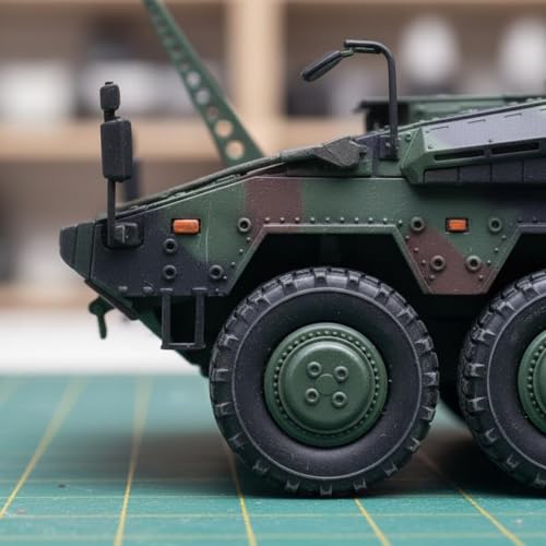 Véhicule Blindé Commandement 1:72 Finition Haute Précision pour Vitrine