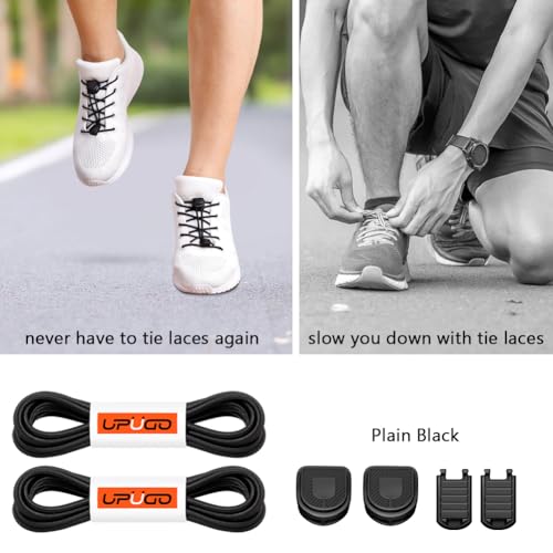 upugo elastic shoe laces no tie shoe laces tieless for kids adults elderly one size fit all