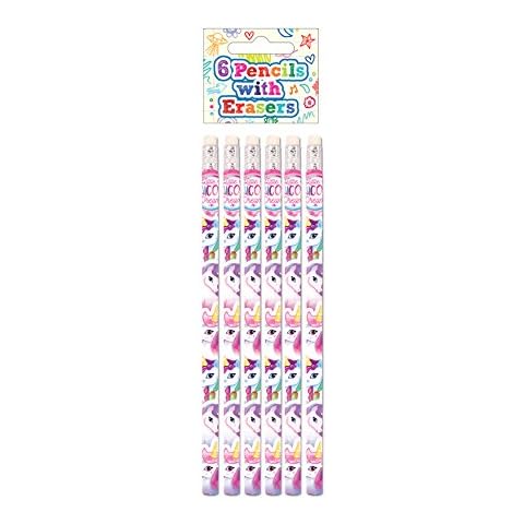 Henbrandt Unicorn Pencils with Erasers Pack Cover