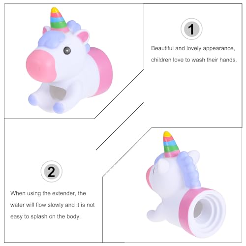 Image of jojofuny 1pc Extender Water spout Cover Bath spout Cover Faucet Safety Guard Bath tub Toddler Bath tub tub Toddler tub Sink Faucet Bath tubs for Baby Bathtub Animal PVC
