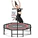 DH FitLife Fitness Indoor Trampolin klappbar ohne Installation | Ø121cm 48 Zoll Trampoline | Tragfähigkeit 150 KG | 3 verstellbare Handgriffstufen | Stabiler und leiser für Kinder u. Erwachsene
