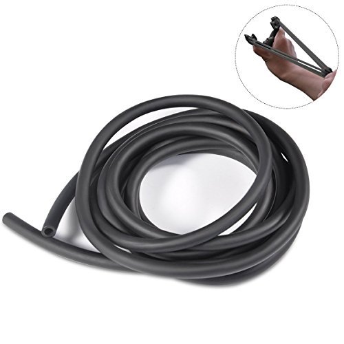 Yosoo Slingshot Latex Band Black Natural Latex Slingshots Tube Tubing Band for Hunting