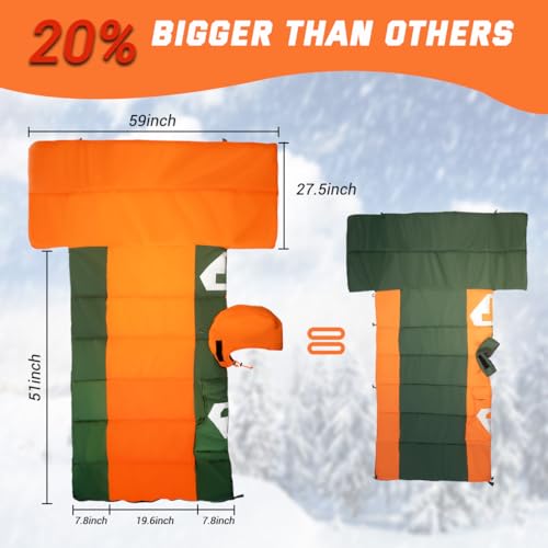 Bolsa de Dormir Convertible Poncho con Capucha, -20°C a 20°C, Impermeable, Ligera y Compacta para Camping y Senderismo miniatura 4